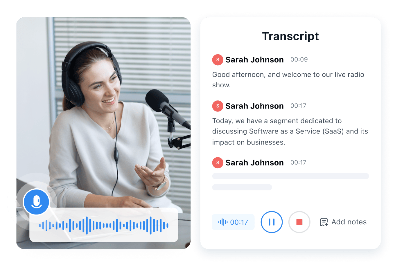 Simply upload your audio or video files or paste a url to generate
